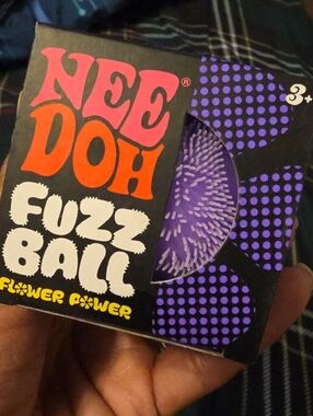 NEE DOH Purple Fuzz Ball Kids Toy AUTHENTIC